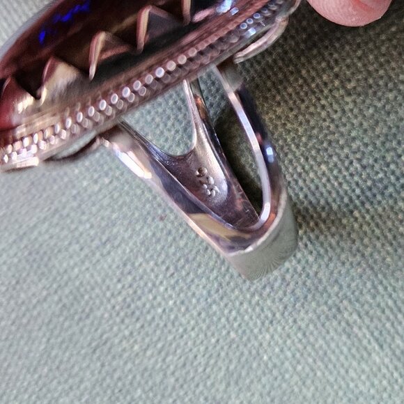 Boulder Opal Ring, Sterling Silver - Picture 6 of 6
